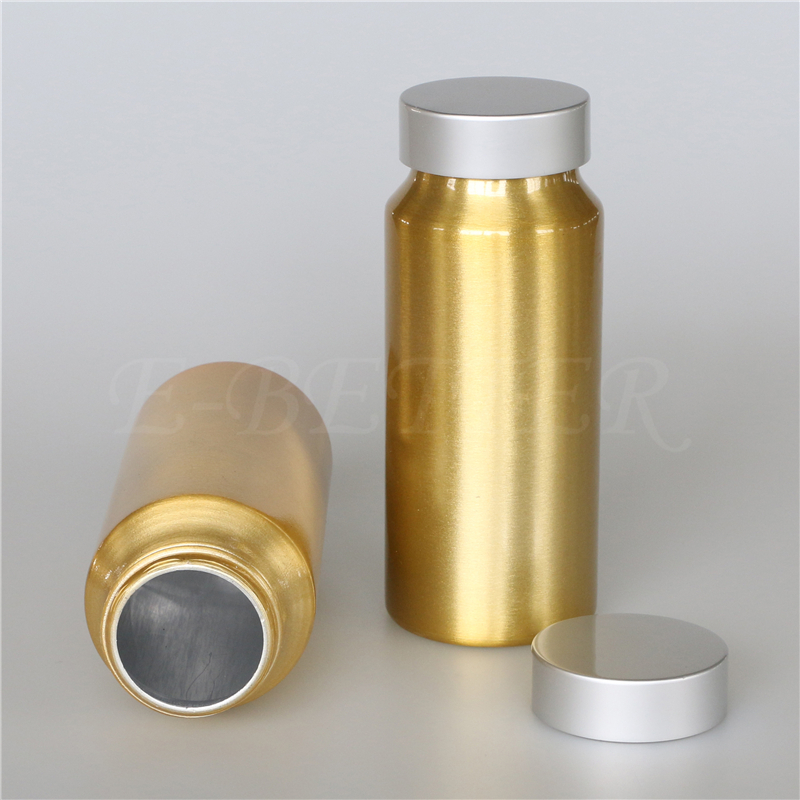 200ml~480ml aluminum supplement bottle empty capsule container 